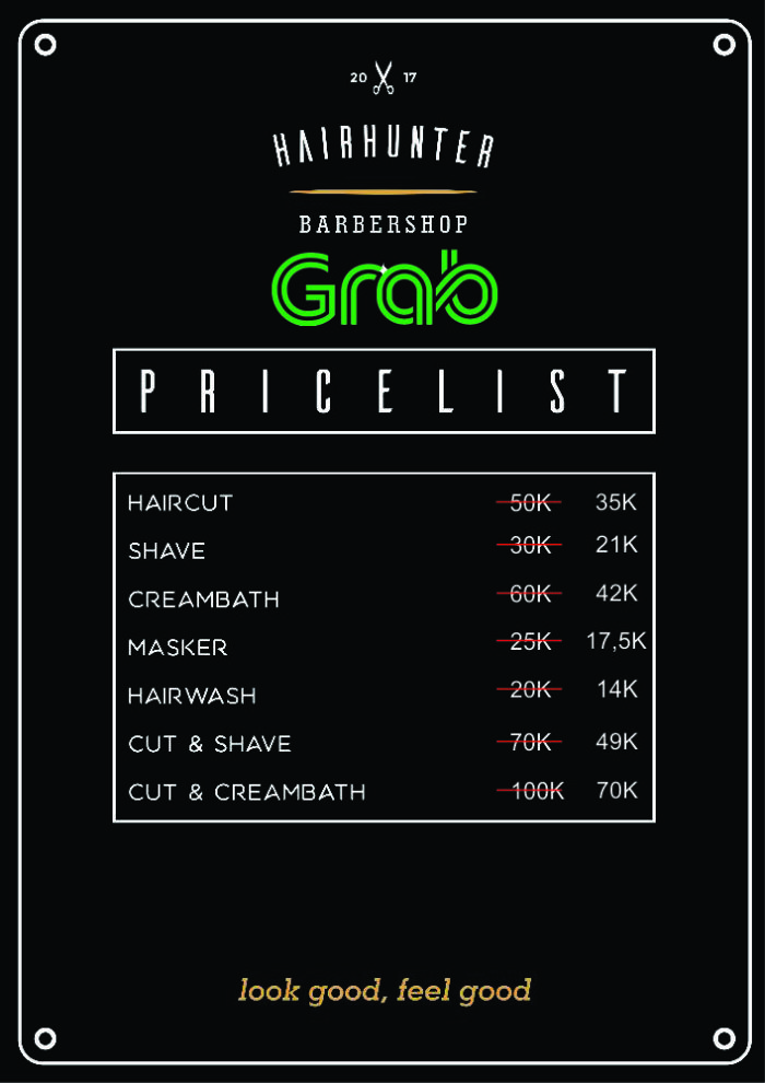 Grab Bandung Spesial Discount Potong  Rambut  dari 