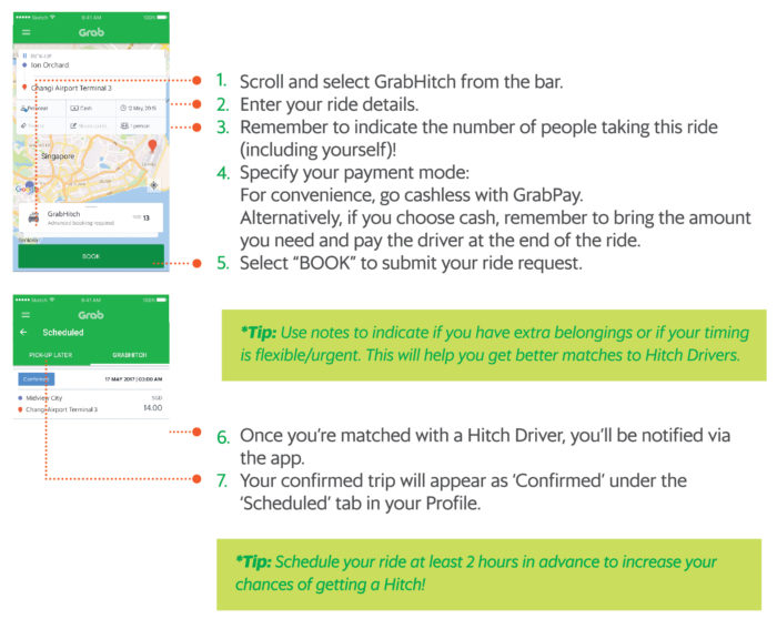 Save on transport with GrabHitch! Grab SG